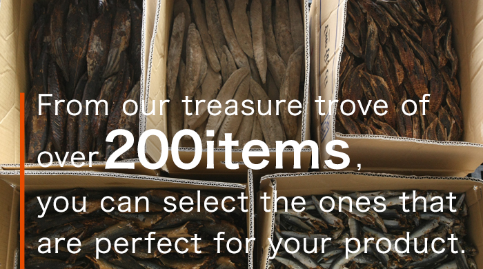 From our treasure trove of over 200 items, you can select the ones that are perfect for your product.