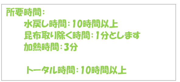 水だし時間